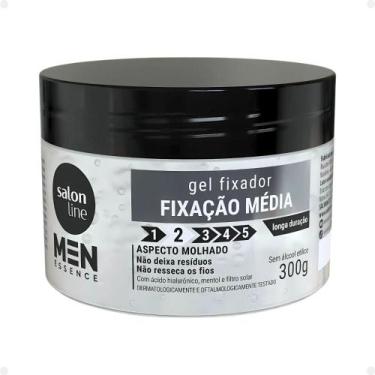 Imagem de Gel Fixador Salon Line Men Essence Fixação Média Aspecto Molhado 300g
