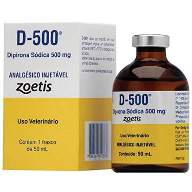 Imagem de Analgésico Injetável Zoetis D500 Dipirona para Equinos, Bovinos, Ovinos, Suínos, Caprinos e Cães - 50ml