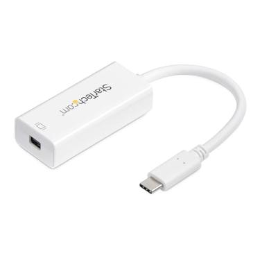 Imagem de StarTech. com Adaptador USB-C para Mini DisplayPort - 4K 60Hz - Branco - USB 3.1 Tipo-C para Mini Adaptador DP - Versão atualizada é CDP2MDPEC (CDP2MDP)