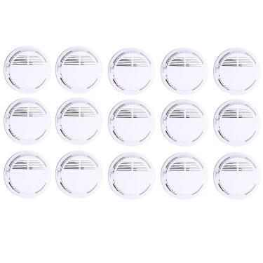 Imagem de Detector de Fumaça Kit 15 Uni Incendio Fogo Alarme 85db Sensor Fotoeletrico Segurança