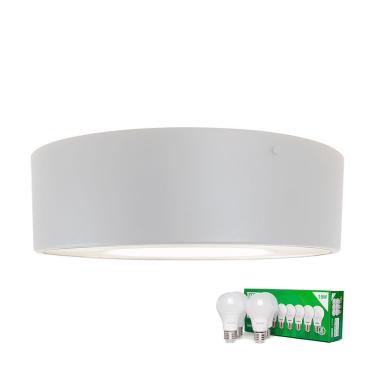 Imagem de Plafon Taschibra Sushi Redondo Com 4 Lâmpadas 6500k Bivolt Branco