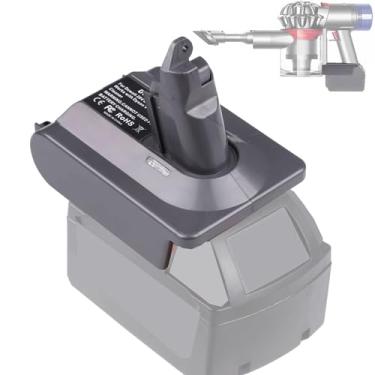 Imagem de EID Adaptador V6 Para Aspirador De Pó Dyson, Milwaukee M18, Bateria 18 V, Funciona Com Sv03, Sv04, Sv05, Sv06, Sv07, Sv09, Dc59, Dc61, Dc62, Dc72, Dc74, Animal Absolute, Motorhead, Portátil