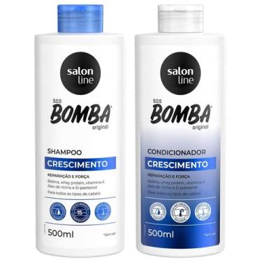 Imagem de Kit Sos Bomba crescimento Shampoo e Condicionador Salon Line
