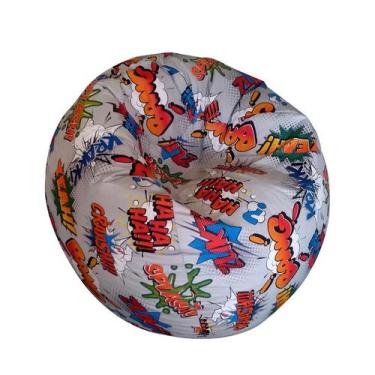 Imagem de Puff Redondo Quadrinhos Colorido - Phoenix Puff