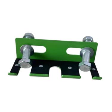 Imagem de oshhni Suporte de barra para rack de agachamento vertical com almofada de borracha para rack de supino, suporte de barra de aço resistente, de de peso, Verde