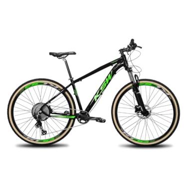 Imagem de Bicicleta Aro 29 KSW XLT 12 Velocidades Deore F. Hidráulico,21,Preto Verde Verde Claro