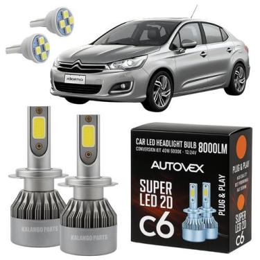 Imagem de Lâmpada Farol Baixo LED H7 Branca C4 Lounge 2013 Em diante - Autovex