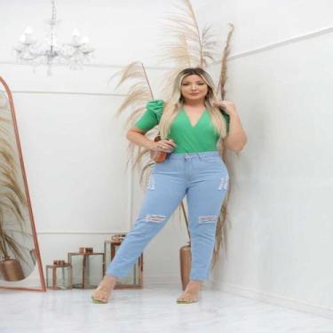 Imagem de Calça mom clara rasgada - Face to face