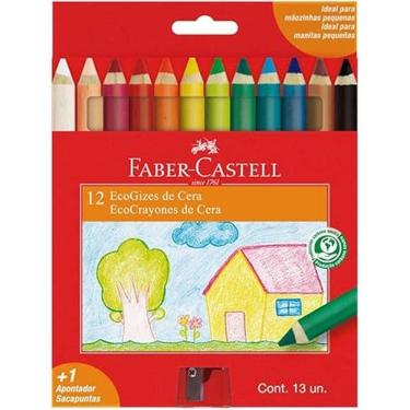 Imagem de Ecogiz de Cera 12 Cores + Apontador 141412 - Faber Castell