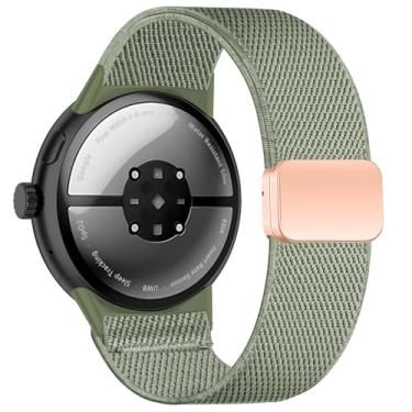 Imagem de Conidido Compatível com Google Pixel Watch 3 de 41 mm/PixelWatch 2, pulseira esportiva macia de nylon elástico, fecho magnético ajustável, pulseira de substituição para Pixel Watch - para mulheres e