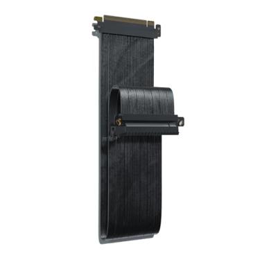 Imagem de SSUPD Cabo Riser PCIe 5.0 x16 200/320/440 mm – Transmissão de 32 GT/s, 64 GB/s (256 Gbps) Largura de banda – GPU RTX 5090/5080 e RX 9070 XT e ITX Case Ready (PCIe 5.0 fêmea reverso 440 mm)