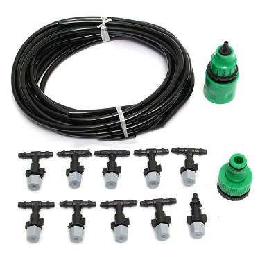 Imagem de Chusui Jardim Pátio Água Mister Air Misting Sistema de Irrigação Micro Refrigeração Sprinkler 5M & 10 dripper-cabeças CX