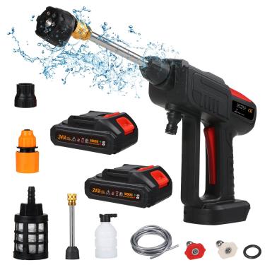 Imagem de CIADAZ Máquina de lavar de alta potência sem fio 60bar 150 w com bateria recarregável de spray 6 em 1 para limpeza de piso de carro