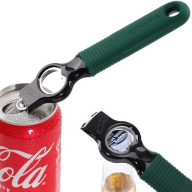 Imagem de DUNLAGUE Pacote com 2 abridores magnéticos de garrafa de cerveja e abridor de lata de refrigerante, abridor de garrafa 2 em 1 e ferramenta de abridor de lata para barman, unhas longas, artrite, alça