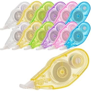 Imagem de CUXFLS Fita corretiva branca – Aplicador fácil de usar para correções instantâneas e suaves, perfeita para materiais de estudo e produtos de escritório, design compacto e conveniente