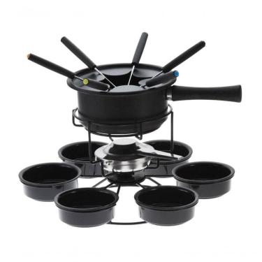 Imagem de Aparelho De Fondue Antiaderente Base Giratória Carroussel 16 Peças Para Fondue De Chocolate Queijo