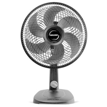 Imagem de Ventilador De Mesa 30cm Turbo Compact Com 6 Pás B94401862 Mallory Preto Com Grafite 220v