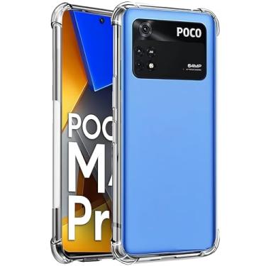 Imagem de Capa Capinha Com Bordas Anti Impacto Para Poco M4 Pro Tela de 6,43 Polegadas (Bluepink)