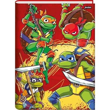 Imagem de CADERNO BROCHURA 1/4 CD 80FLS TARTARUGAS NINJA