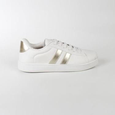 Imagem de Nadia Talita Tenis Casual Fem 10002 Creme, Creme, Ouro, 04, 36