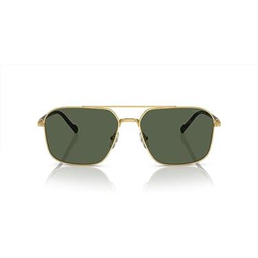 Imagem de Óculos de Sol Vogue Eyewear Polarizado 0VO4289S 280/9A Tam 59 / Ouro - Lentes Verde