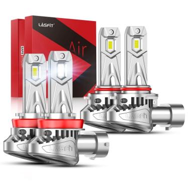 Imagem de Lâmpadas de nevoeiro LASFIT BEAM H11 9005 2025 Atualização 6000K x4