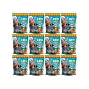 Imagem de Ração P/coelhos Roedores Funny Bunny Blend 500g 12 unid - SUPRA