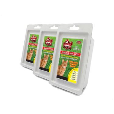 Imagem de Graminha Para Gatos Cat Dog Petshop 3 un - Cat Dog & Cia