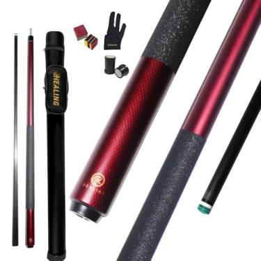 Imagem de Jofarstep Taco de piscina de fibra de carbono, cabeça de 12,5 mm, boa resistência, taco de piscina profissional, taco de 58 polegadas, adequado para sala de bilhar e entretenimento doméstico