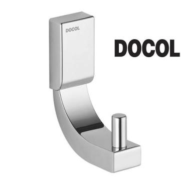 Imagem de Cabide Para Toalha De Rosto E Banho Para Banheiro Docol Top, Cinza