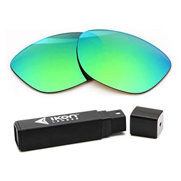 Imagem de IKON LENSES Lentes de reposição polarizadas para óculos de sol Oakley Frogskins (verde esmeralda)