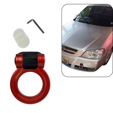Imagem de Gancho Engate Reboque Esportivo Tow Hook Vermelho Veicular M