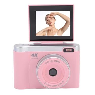 Imagem de ASHATA Câmera Digital de 12mp de 1080p para Vlogging 2,8 Polegadas de 180 ° Câmera de Câmera de Câmera Portátil de Câmera Portátil de Câmera Portátil para Fotografia para Fotografia (Rosa)