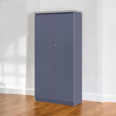 Imagem de Armário Multiuso 02 Portas Doubler Azul - Mobiliar Home Shop