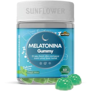 Imagem de Melatonina - Melatonina Gummy - Melatonina em Goma 210mcg 60 gomas Sunflower (60 gomas, Menta)
