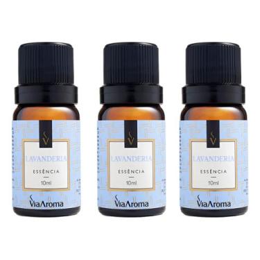Imagem de Kit 3 Essencias Lavanderia 10ml Via Aroma