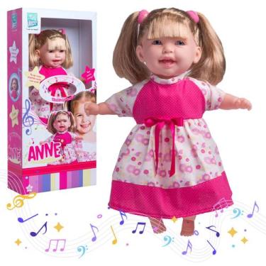 Imagem de Boneca Anne Canta Musica 42 Cm Com Som Grande - Super Toys - Super Toy