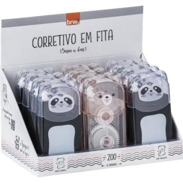 Imagem de Corretivo em Fita Zoo 5MM X 6M 2 Cores Sortido - DP com 12 - BRW