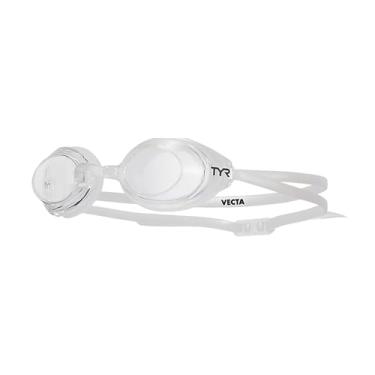 Imagem de Óculos de Natação TYR Vectra Racing Branco Lente Transparente