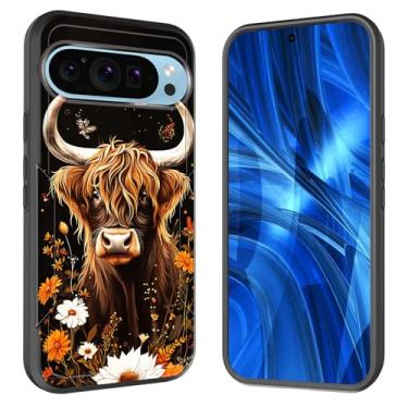 Imagem de JHYYTUJTYP Capa para Pixel 10 Pro XL, [Teste de queda de grau militar] Capa protetora resistente à prova de choque resistente para Google Pixel 10 Pro XL 6,8 polegadas 2025, borboleta de margarida