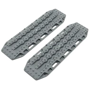 Imagem de Colaxi 2 peças RC escada de areia rampa placa para carro Rc veículo simulação kit diy acessórios modificados placa antiderrapante para 1/8 1/14 1/12, Cinza