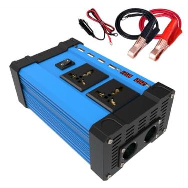 Imagem de 12v to 220v,300W Small Home Power Inverter, DC 12V a 110V 220V AC Conversor Solar Power Inverter com número Display 4 Carregador USB de alta eficiência Inversor de onda senoidal