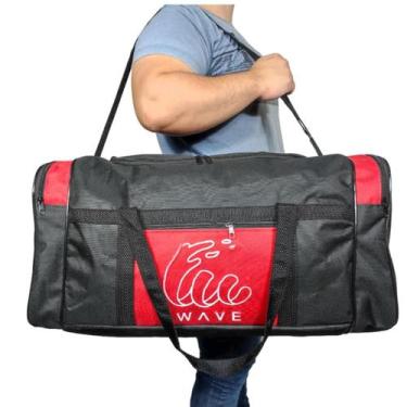 Imagem de Bolsa De Viagem Mala Trabalho Grande Reforçada Academia - Wave, Vermel