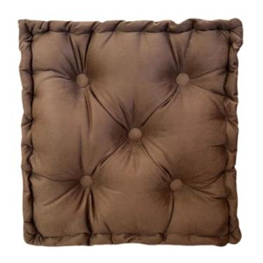 Imagem de ALMOFADA 100x60 X 10 CM FUTON TURCA CHEIA SUEDE ASSENTO DE BANCO OU CADEIRA(CARAMELO 16)