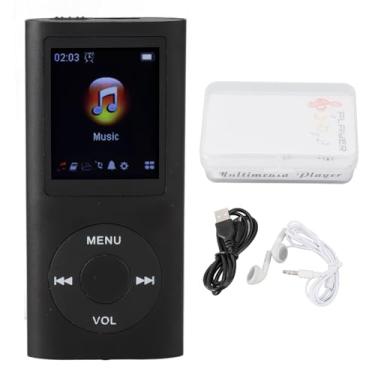 Imagem de Portátil MP3 Music Player com 1.8 polegadas TFT HiFi Sound 7 Sound Effect Modos USB Recarregável Digital Video Music Player para Indoor Outdoor Use ABS Material (Mais cartão de 8 GB)
