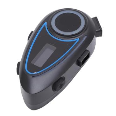 Imagem de VBESTLIFE Fone de Ouvido Bluetooth de Motocicleta Com Tela LCD e Rádio FM, Fone de Ouvido Intercomunicações de Alto -falantes de 40 Mm, Prova de água para Passeios de Grupo Longo