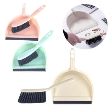 Imagem de Mini Vassoura Com Pá Conjunto Portátil Para Limpeza De Mesa Teclado