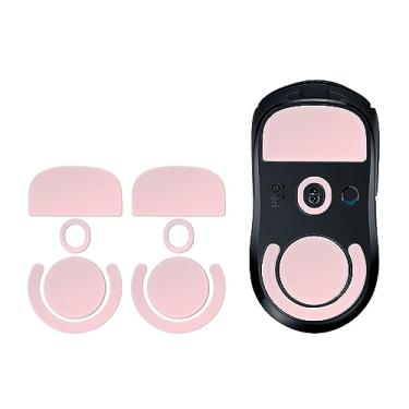 Imagem de TALONGAMES Almofadas de patins de mouse com bordas curvas arredondadas compatíveis com Logitech G PRO X Superlight Wireless Gaming Mouse Feet Replacement (0,8 mm, liso, PTFE rosa) Atualização de