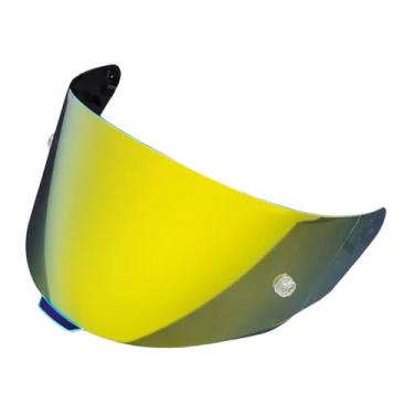 Imagem de Moontogo Viseira Capacete Viseira Protetores de Viseira para capacete KYT TT Course Acessórios Para-brisa Faceshield (Revo Deep Gold)