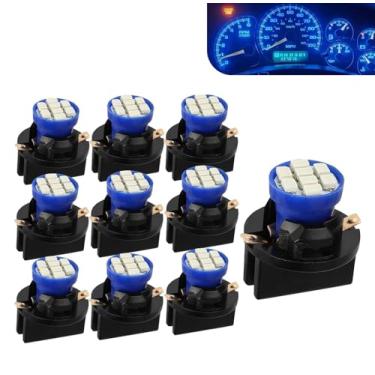 Imagem de Zikefest 10 peças T10 194 168 147 luzes de painel LED para carro, com soquete de bloqueio giratório, lâmpadas de substituição interior de carro para luzes de porta-malas, luzes de cúpula, luzes de
